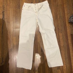 Agolde white jeans